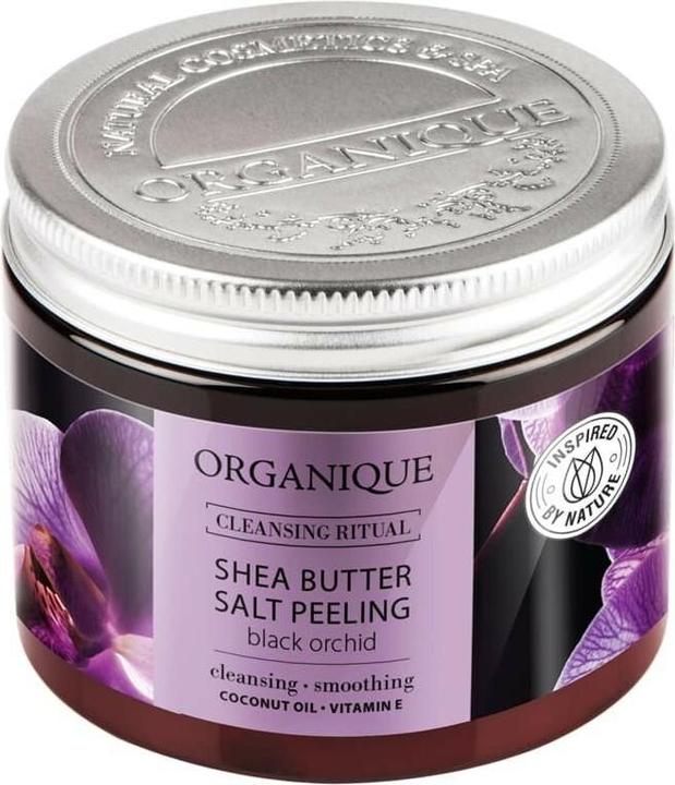 Organique Salzpeeling mit schwarzer Orchidee und Sheabutter 200g (200 ml)