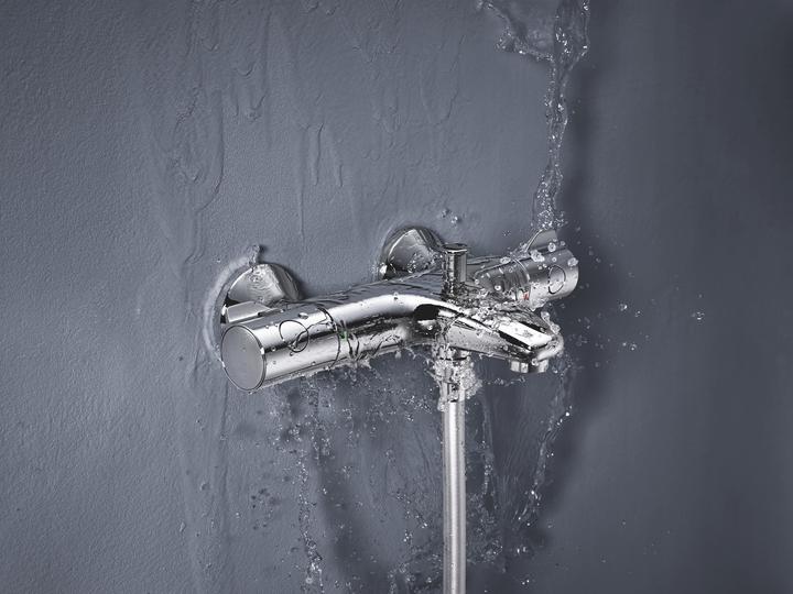 Actual product image Grohe Grohtherm 800 thermostatic bath mixer