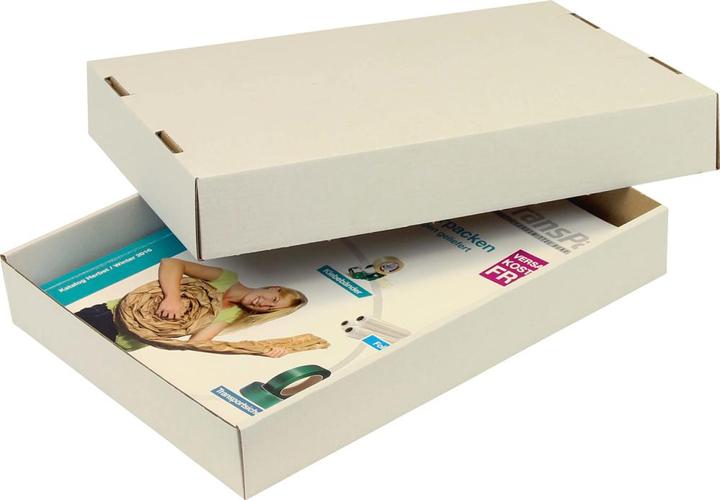 Actual product image Transpak Trans-pak slip lid cardboard box white 302 x 215 x 45 mm A4 2-piece (2 x)