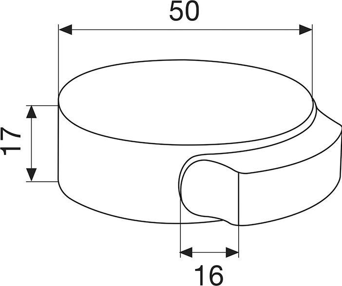 Actual product image Wagner System Floor door stop round (1 Piece, Ø 5 x 2 cm)