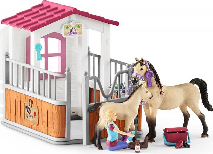 Produktbild Schleich Pferdebox mit arabischen Pferde und Begleiter