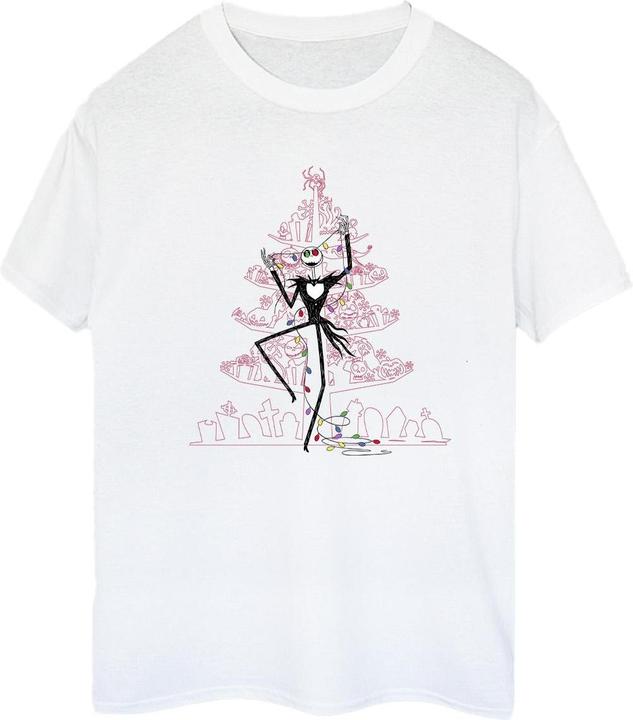 Image du produit Disney - T-shirt THE NIGHTMARE BEFORE CHRISTMAS TREE PINK - Femme (M)