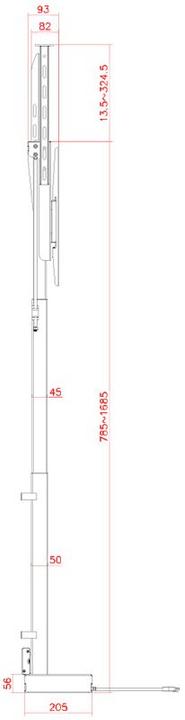Produktbild myWall TV-Lift HP 66-2 max. 60 kg (65", 60 kg)