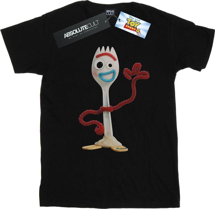 Actual product image Disney Womens/Ladies Toy Story 4 Forky Cotton Boyfriend T-Shirt (3XL)