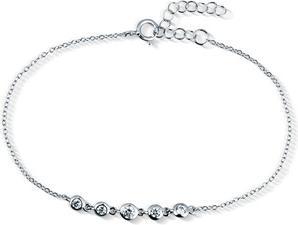 Produktbild JVD Feinsilberarmband mit Zirkonen