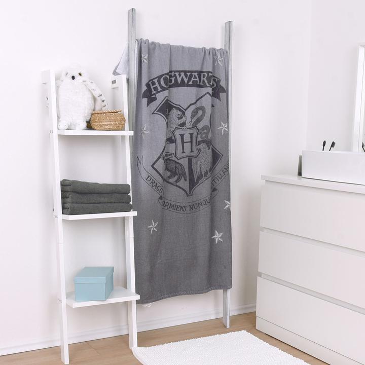 Immagine prodotto Herding Asciugamano in velluto Harry Potter grigio 70 x 140 cm (70 x 140 cm)