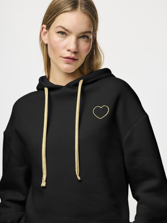 Actual product image Pieces Pcchilli Ls Heart Hoodie Noos Bc (L)