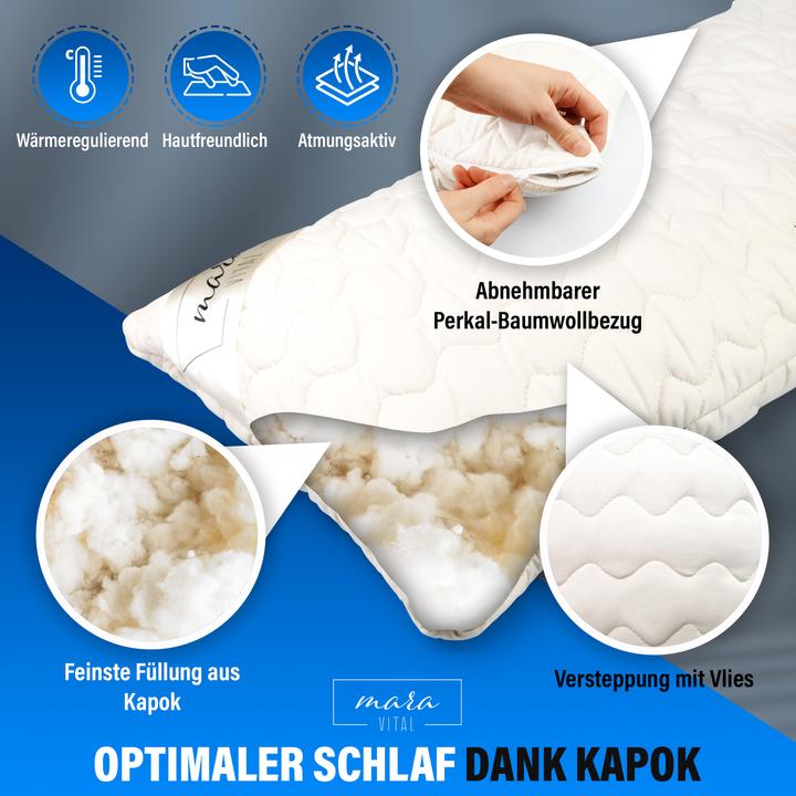 Produktbild Mara Vital Kapokkissen (65 x 65 cm)