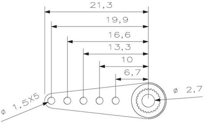 Produktbild KST Servoarm Alu zu X10