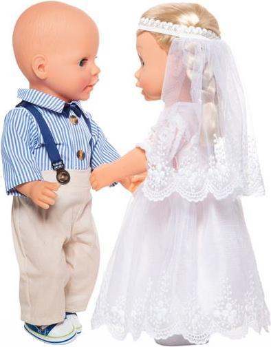 Actual product image Heless Dolls wedding dress with veil