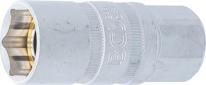 Produktbild BGS Zündkerzen-Einsatz mit Magnet, Sechskant Antrieb Innenvierkant 12,5 mm (1/2") SW 21 mm