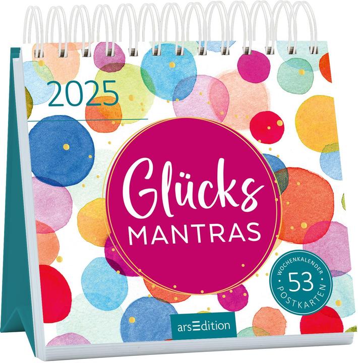 Image du produit Postk.Calendrier Mantras De La Chance (17 x 17 cm, Couverture rigide, Allemand)