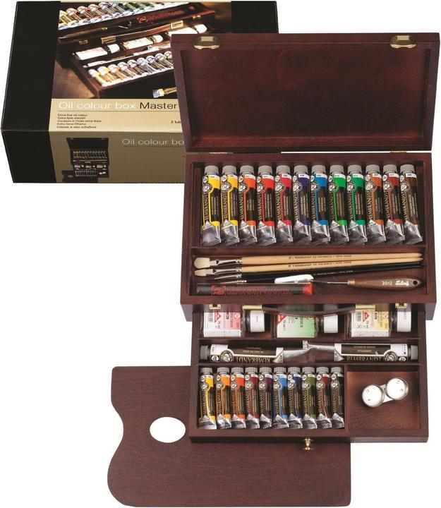 Image du produit Talens Coffret de maître en bois (Multicolore, 750 ml)