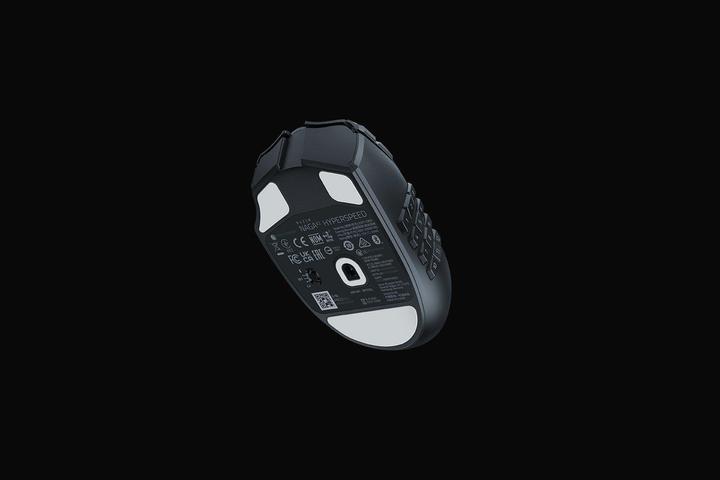 Actual product image Razer Naga V2 HyperSpeed for gaming, 2.4 GHz, Bluetooth, Wireless, Black (Wireless)