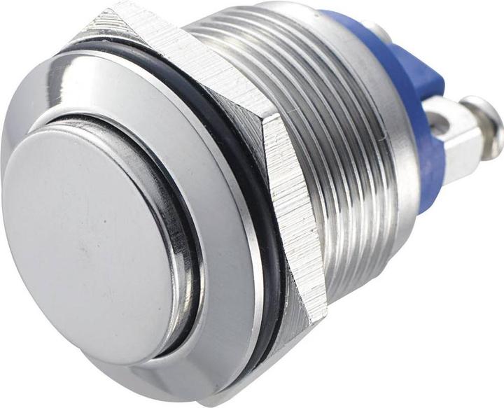 Actual product image Tru Components 701286 GQ 19H-S Vandal-resistant pushbutton 48 V/DC 2 A 1