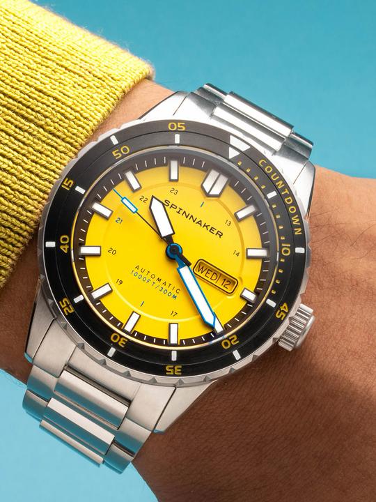 Produktbild Spinnaker SP-5099-33 Herrenuhr Hass Automatik Diver 43mm 30ATM (Taucheruhr, Lünette drehbar links, 43 mm)