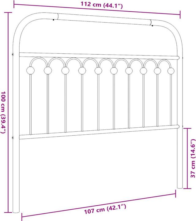 Actual product image VidaXL Kwabina (112 x 3 x 100 cm)