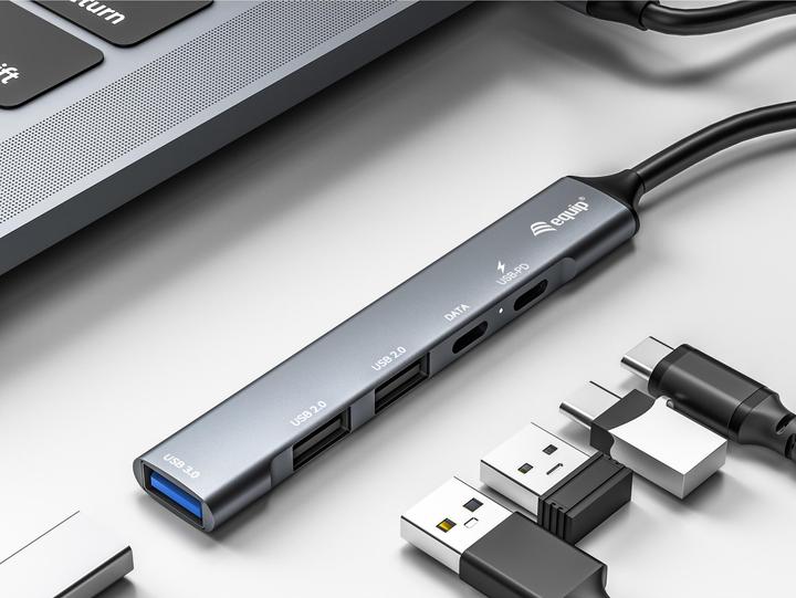 Produktbild equip 5-Port USB Hub (USB-C, 5 Ports)