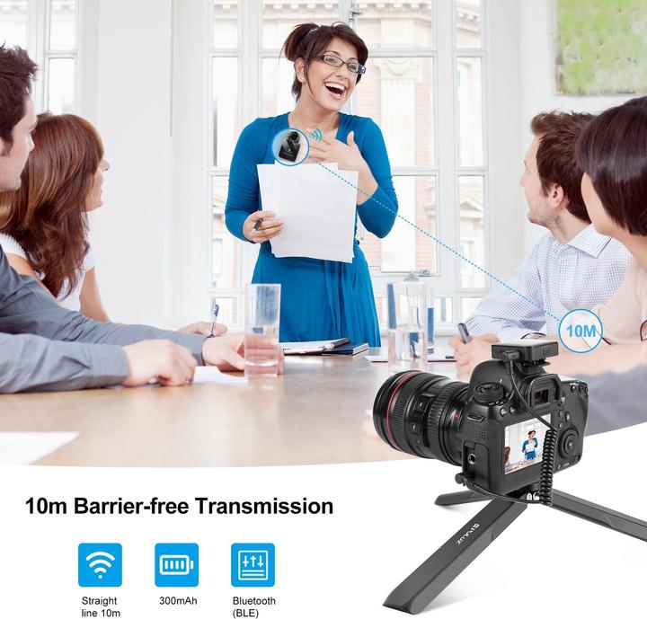 Produktbild Puluz Wireless Lavalier Microphone 2 TX + 1 RX