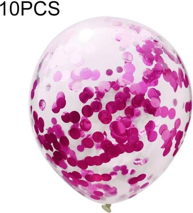 Produktbild Cover-Discount 10er Set Konfetti Party Luftballons pink (10 x)