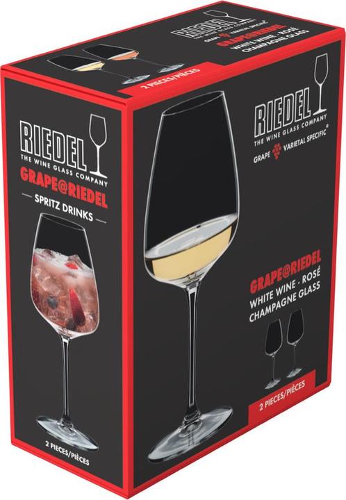 Produktbild Riedel Grape Weisswein / Champagnerglas / Spritz Drink (55 cl, 2 Gläser, Weissweingläser)