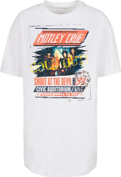 Merchcode Ladies Motley Crue - SATD Tour Oversized Boyfriend Tee - 118771
