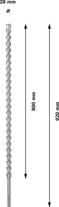 Image du produit Bosch Professional Zubehör Foret PRO SDS max-9 Natural Stone, 28 x 800 x 920 mm (28 mm)