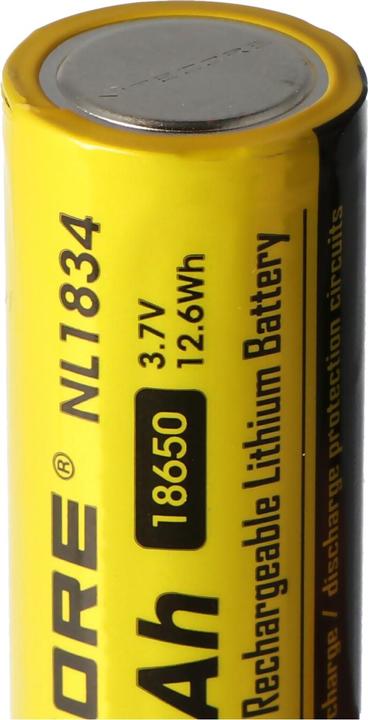 Actual product image Nitecore 18650 Rechargeable battery