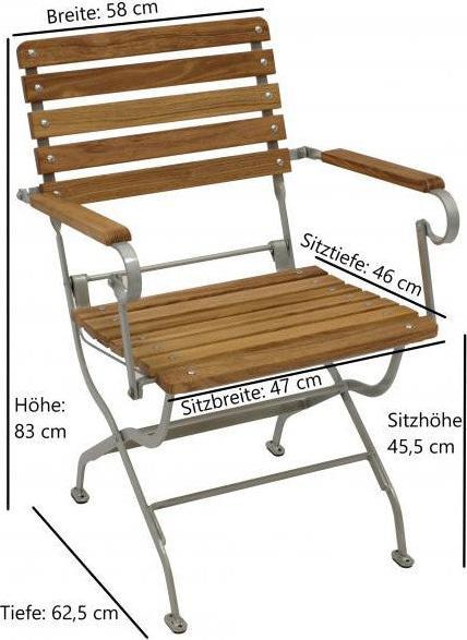 Produktbild Degamo Klappsessel PASSAU klappbar