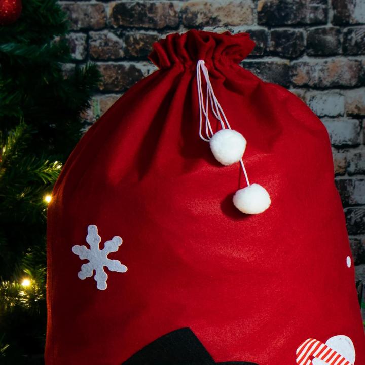 Immagine prodotto Com-four Confezione da 3 sacchetti di Babbo Natale (Borsa da regalo, 3 x)