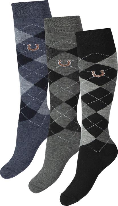 Horka 30 Termo-Reitsocken mit Karomuster (36 - 41)