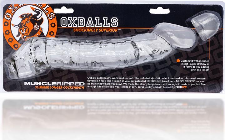 Actual product image Oxballs Muscle Ripped - Long Veiny Cocksheath