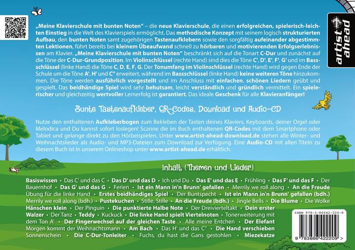 Produktbild Meine Klavierschule mit bunten Noten! (Deutsch, artist ahead|Jens Rupp, 2024)