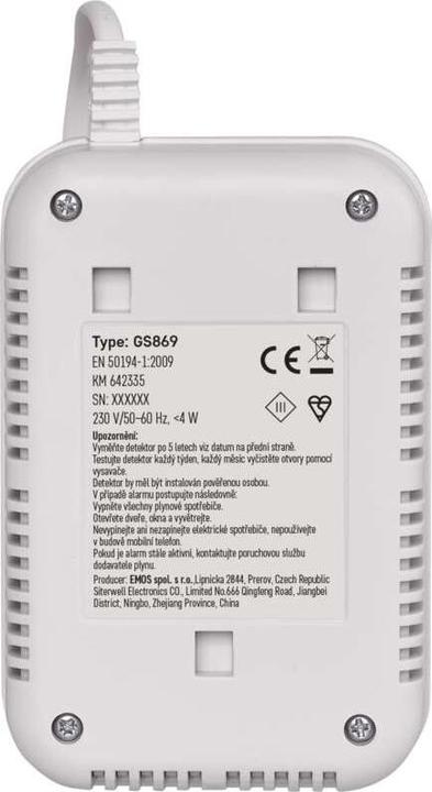Valori nutrizionali e ingredienti Emos Gasmelder GS869