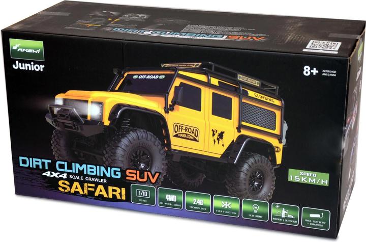 Immagine prodotto Amewi Scala Crawler Dirt Climbing SUV, Safari 1:10, RTR (RTR pronto all'uso)