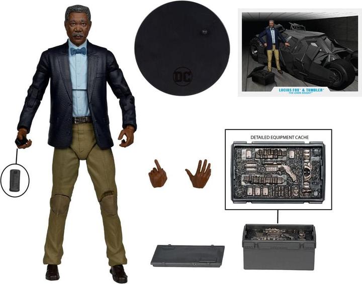 Image du produit McFarlane DC Multiverse Véhicule Tumbler avec Lucuis Fox (The Dark Knight) (Label d'or)