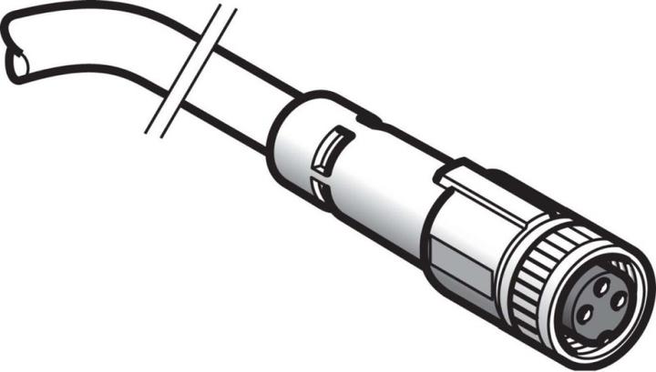 Immagine prodotto TE Sensors Connettore con cavo M8, 3 pin, 5m (Presa d'antenna)