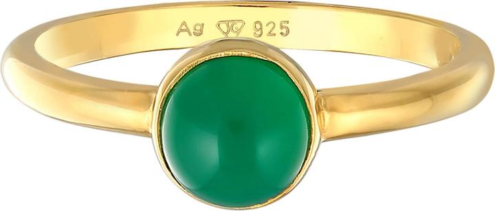 Immagine prodotto Elli Anello PREMIUM agata pietra preziosa solitario argento 925 rodiato (56, 925 Argento)