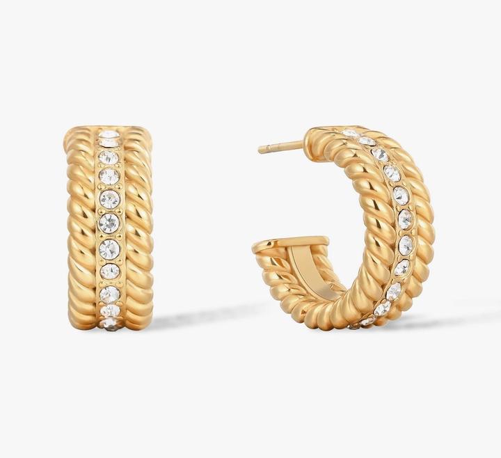 Sensora Jewelry Pavé Hoops Ohrringe (Edelstahl)