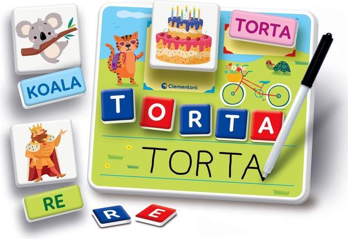 Image du produit Clementoni Sapientino Apprendre cartes alphabet et tableau effaçable, apprendre à écrire, jeu éducatif (Italien)