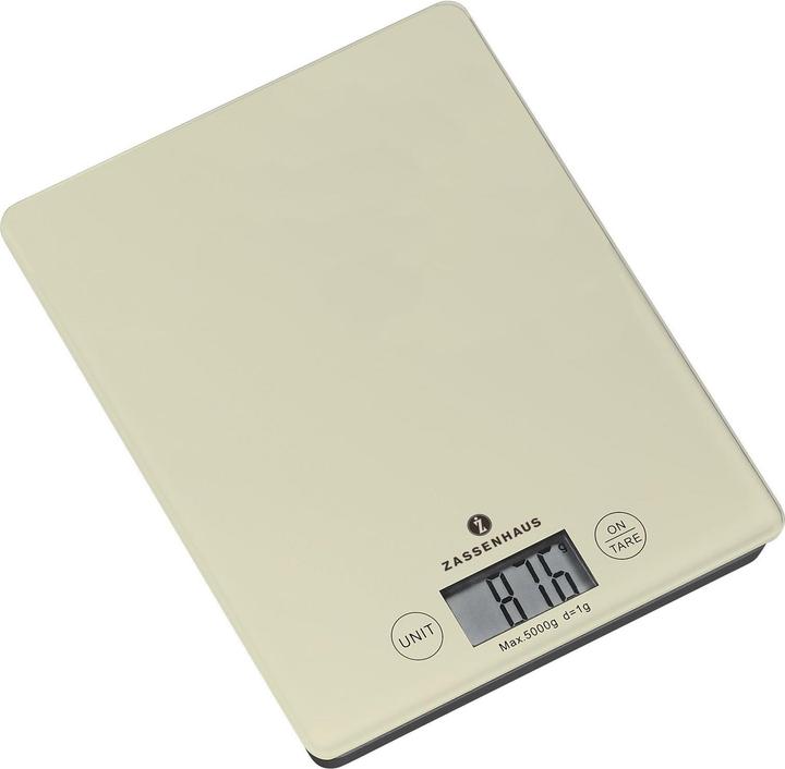 Actual product image Zassenhaus Kitchen Scale Digital Scale Balance Cool Cream