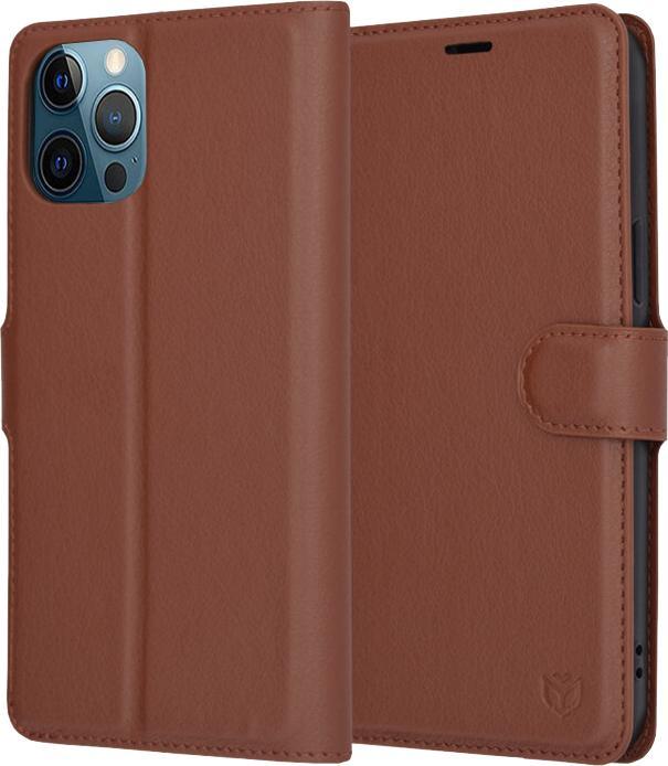 Actual product image Techsuit - Leather Folio - iPhone 12 Pro Max - Brown (Apple iPhone 12 Pro Max)