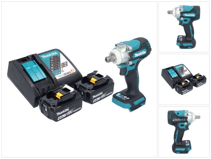 Produktbild Makita DTW 301 RM Akku Schlagschrauber 18 V 330 Nm 1/2" Brushless + 2x Akku 4,0 Ah + Ladegerät (Akkubetrieb)