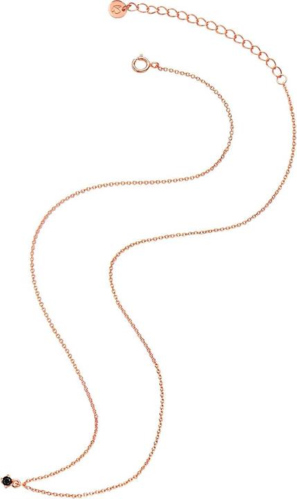 Produktbild Glanzstücke München Damen Sterling Silber Spinell Roségold 40,0 cm Basislänge + 5,0 cm Verlängerung - 32422 (925er Silber, 40 - 45 cm)
