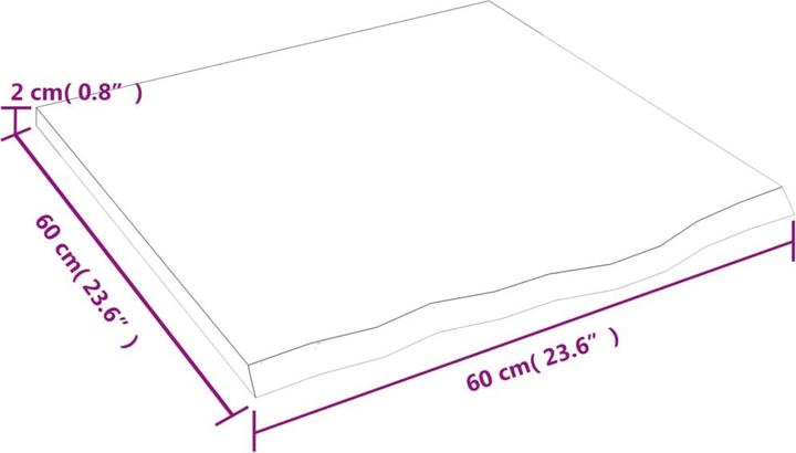 Actual product image VidaXL Siegried (60 x 60 x 2 cm)