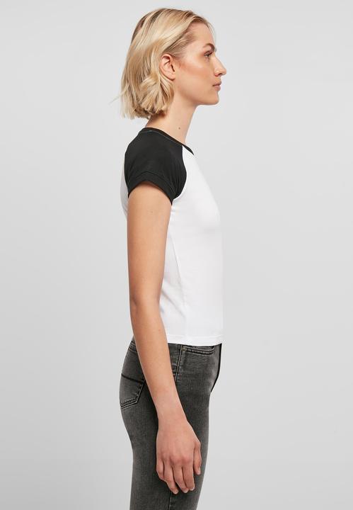 Immagine prodotto Urban Classics Maglietta da baseball corta retrò elasticizzata biologica da donna - 19391 (4XL)
