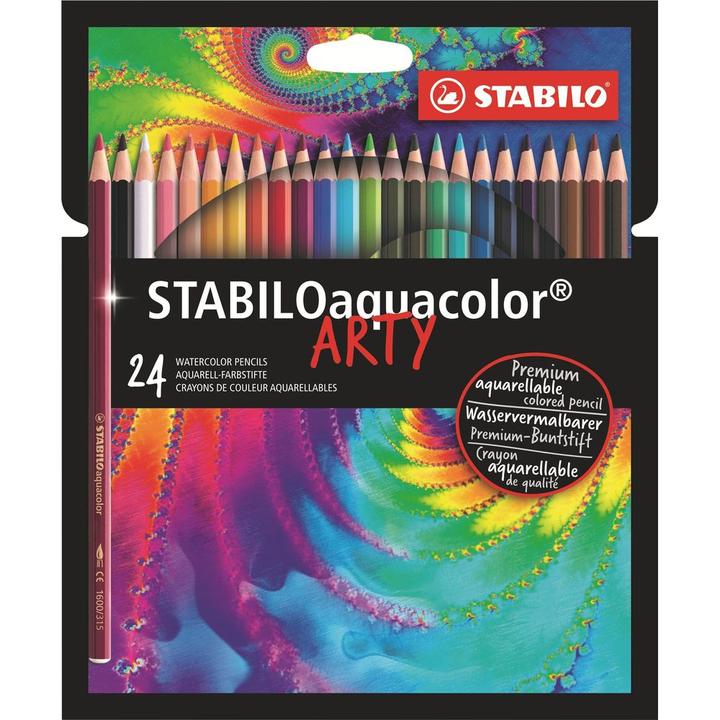 Produktbild STABILO Aquacolor 24er Etui Arty (Mehrfarbig, 24 x)