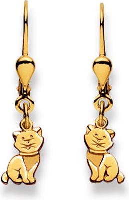 Muau Katze (750/18 K Gelbgold)