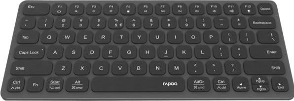 Actual product image Rapoo Keyboard With USB-C Adapter En (DE, Cable)