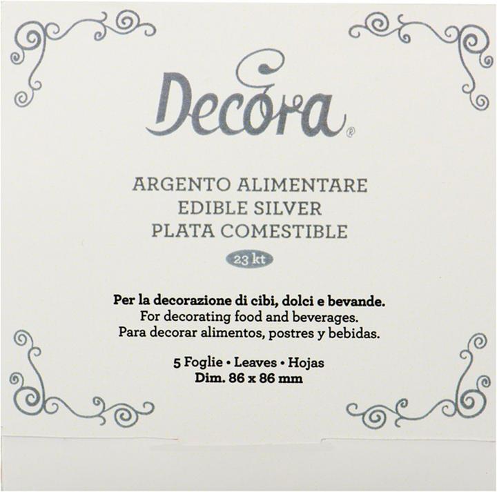 Immagine prodotto Decora foglia argento (1 x)